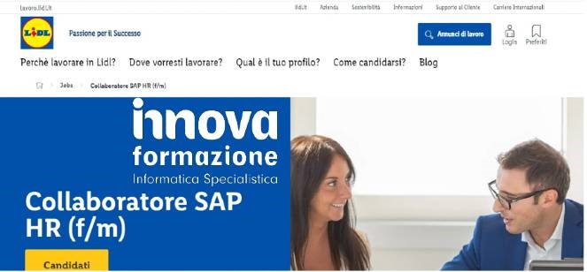 Lavoro SAP HR Verona